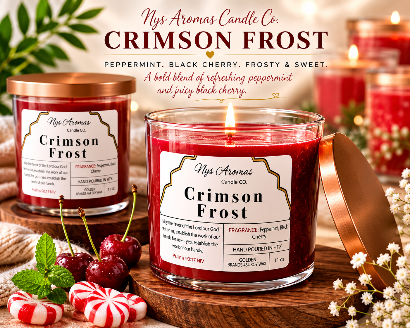 Nys 11oz Marbled Candles