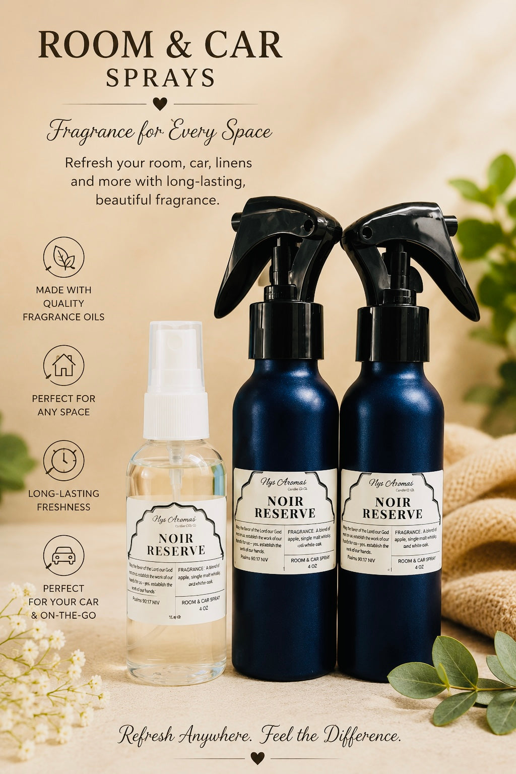 Nys aroma Room & Car Sprays